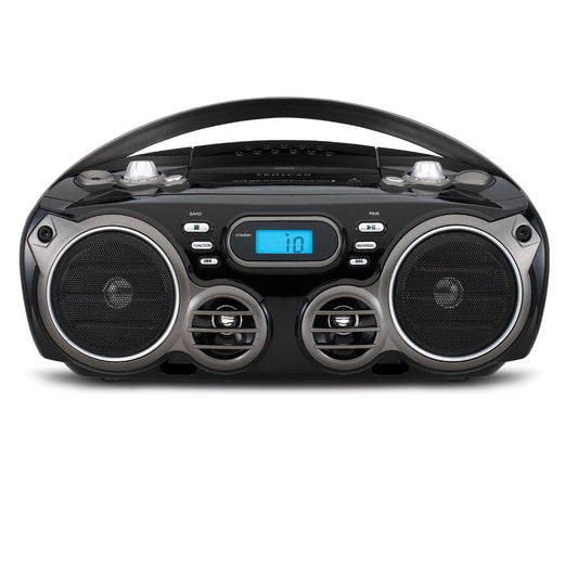 Proscan Portable Bluetooth CD Boombox with AM/FM Radio - Black