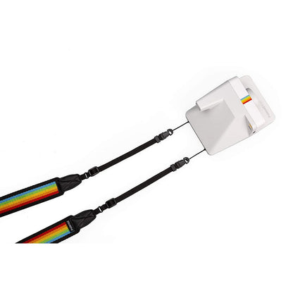 Polaroid Camera Strap Flat – Rainbow black