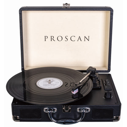 Proscan Belt Drive USB Bluetooth Suitcase Turntable - Black