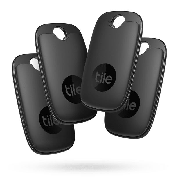 Tile Pro Bluetooth Tracker (2022) - 4 pack - Black