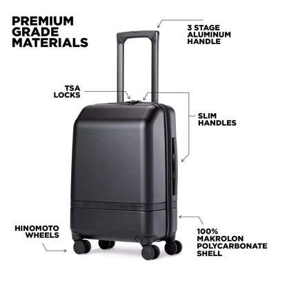 Nomatic Carry-On Spinner Suitcase - Classic - Black