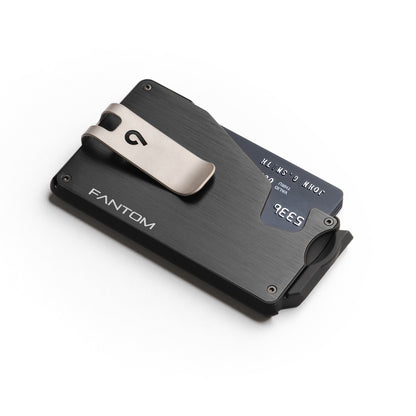 Fantom S Wallet Slim with Money Clip - Black