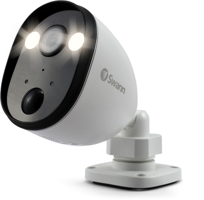 Swann Spotlight 1080p 2-Way Audio with True Detect Thermal Sensing Outdoor WiFi Security Camera - White