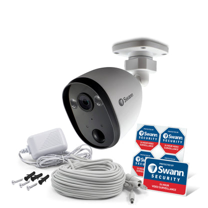 Swann Spotlight 1080p 2-Way Audio with True Detect Thermal Sensing Outdoor WiFi Security Camera - White