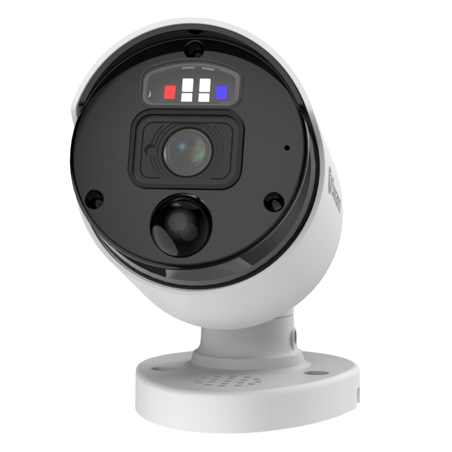 Swann 12MP Pro SwannForce™ Add-On NVR Bullet IP Camera with Spotlight, Siren, Red & Blue Flashing Lights - White