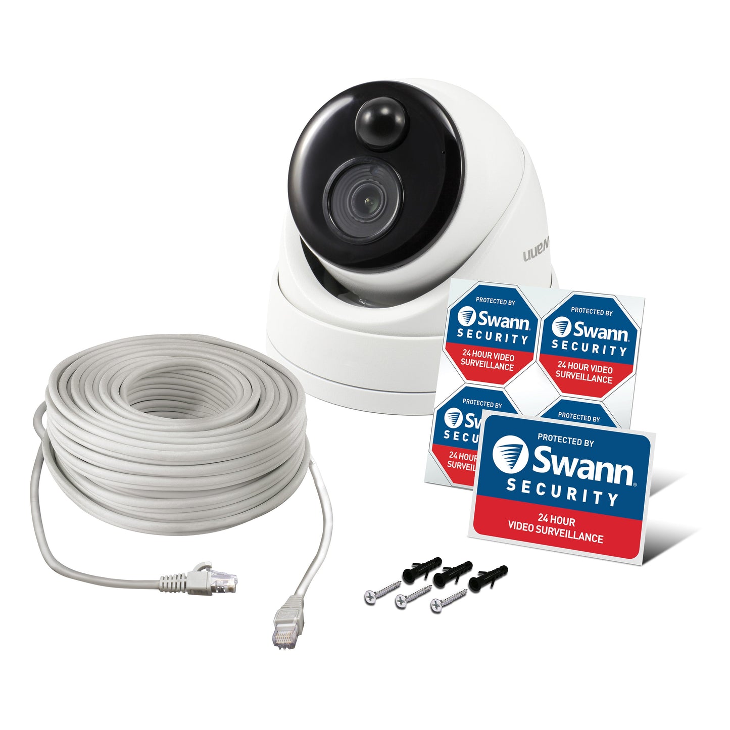 Swann Professional 4K Ultra HD Thermal Sensing Dome IP Security Camera - White