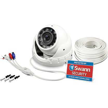 Swann Wide Angle Dome 1080p Tribrid Security Camera - White