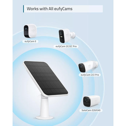 Eufy Security Solar Panel for Wireless Cameras - WHT - EF