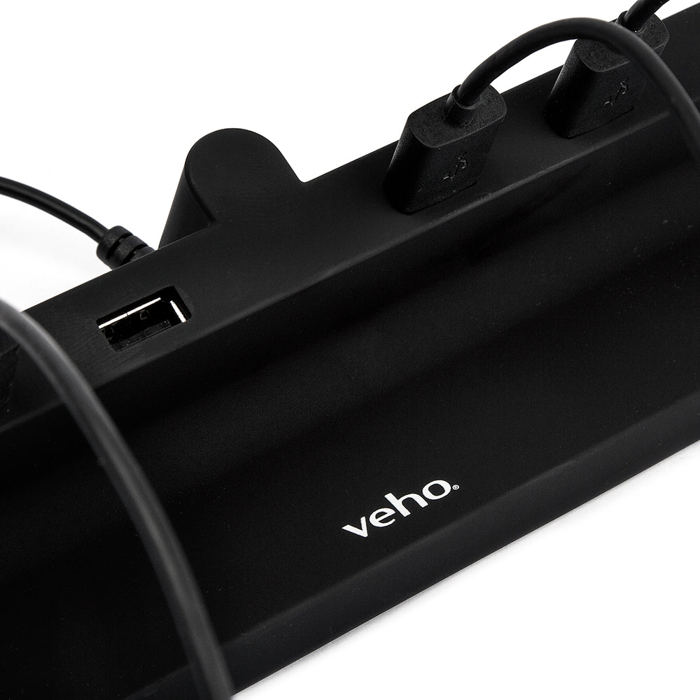 Veho TA-6 Desktop 6-port USB Charging Hub with 2.4A Output – Black