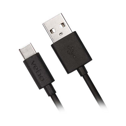 Veho Pebble USB-A to USB-C Charge and Sync Cable 1-meter (3.3-ft) - Black