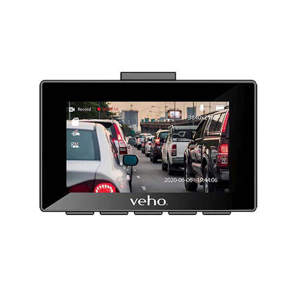 Veho Muvi KZ-2 Pro Drive Cam 4K Dashcam with 3-in LCD Display and G-Sensor - Grey