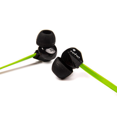 Veho Z-1 Stereo Noise Isolating Earbuds - Green