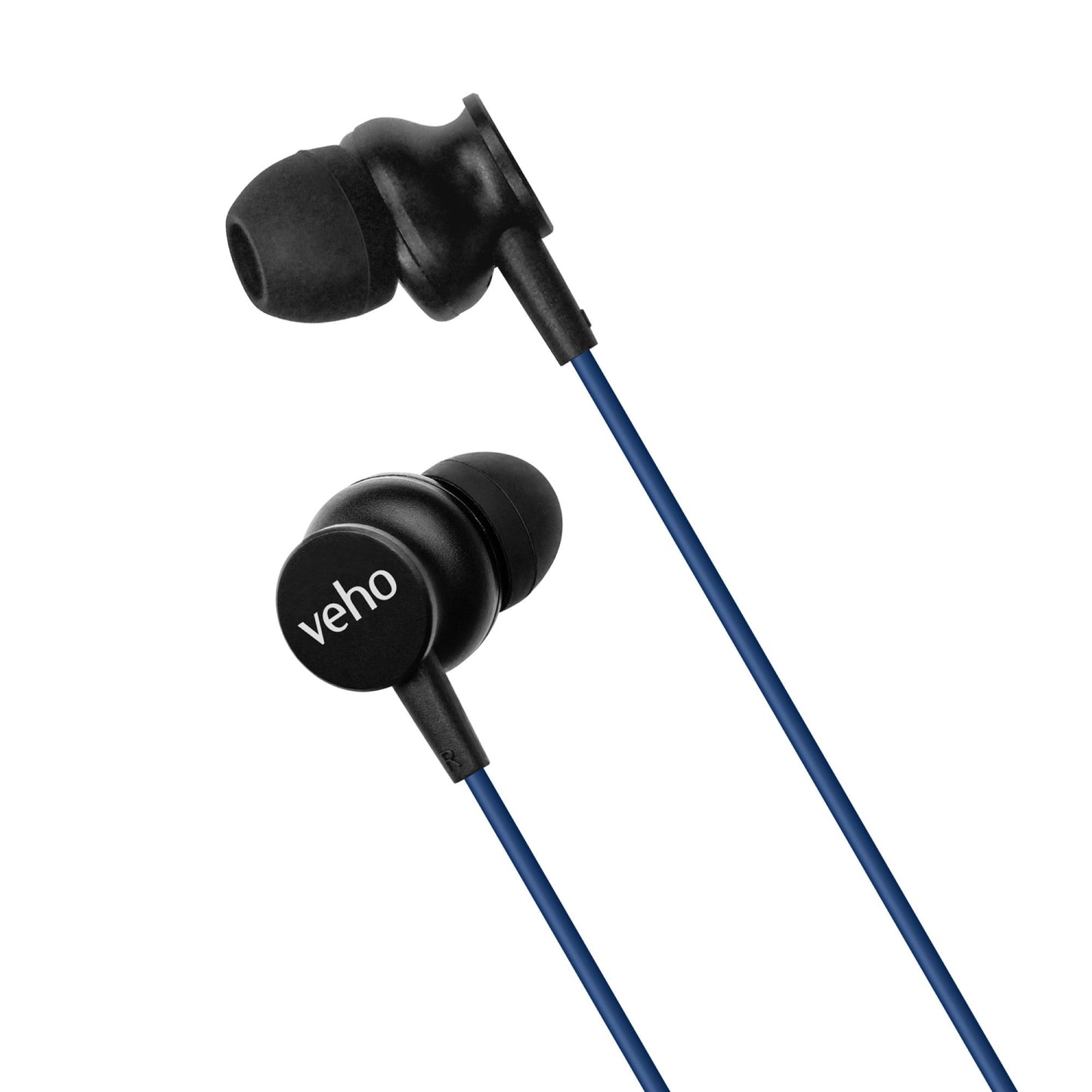 Veho Z-3 In-Ear Stereo Headphones with Built-in Microphone and Remote Control - Blue