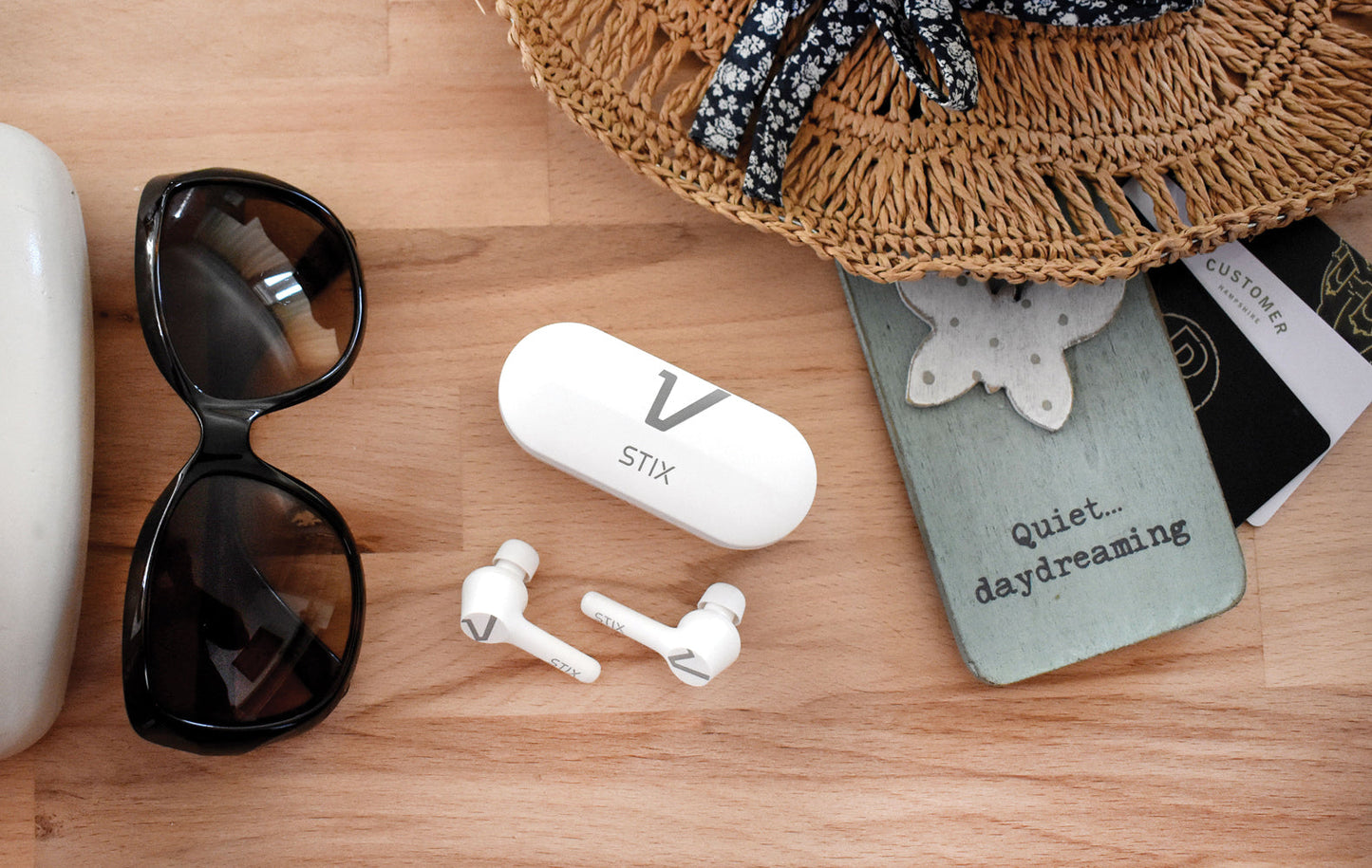 Veho STIX True Wireless Bluetooth Earphones - White