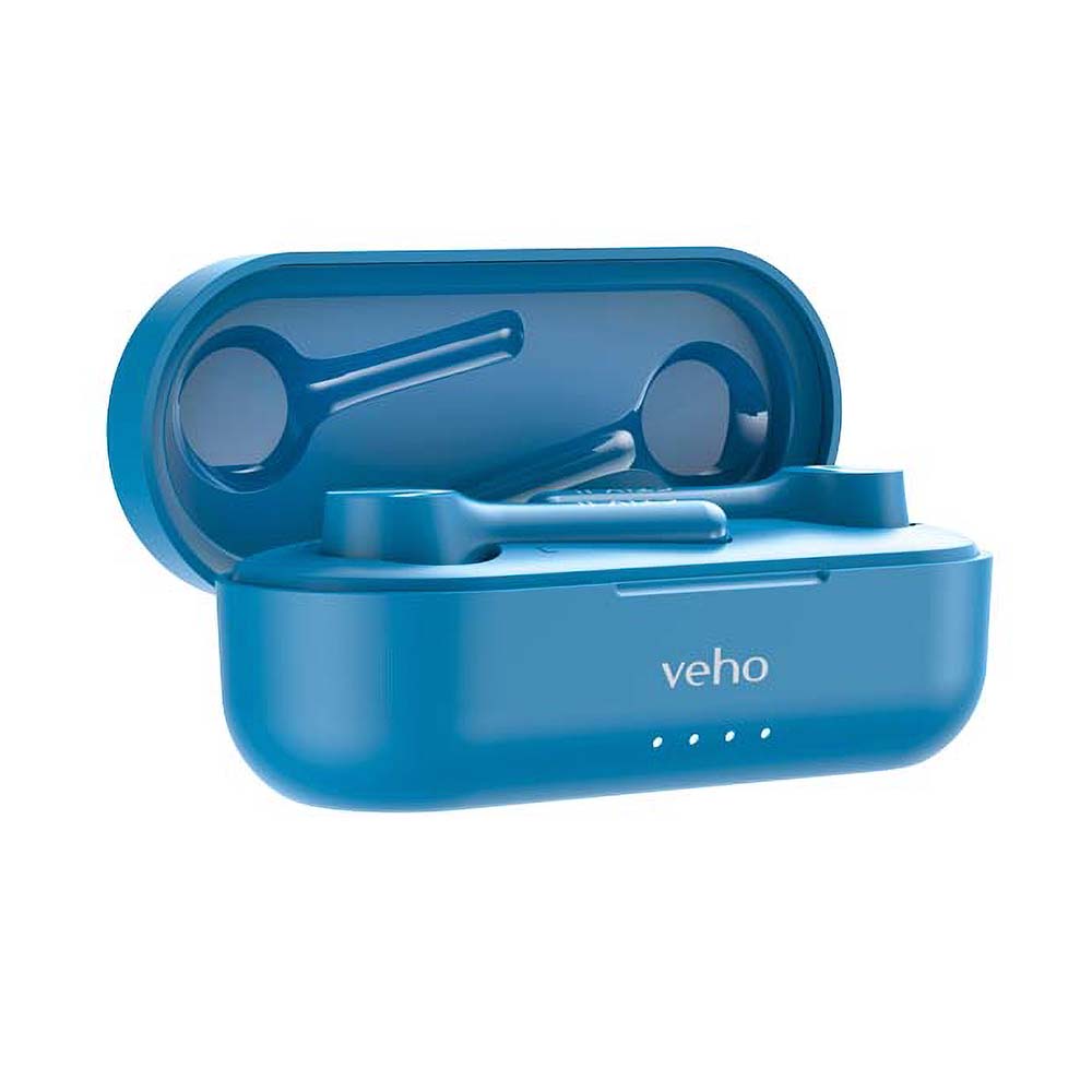 Veho STIX II True Wireless Bluetooth Earphones - Aqua