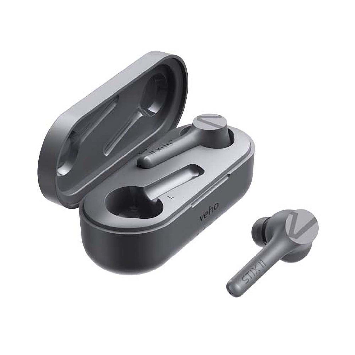 Veho STIX II True Wireless Bluetooth Earphones - Grey