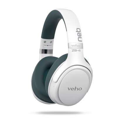 Veho ZB-4 NEB Bluetooth Wireless Headphones - White