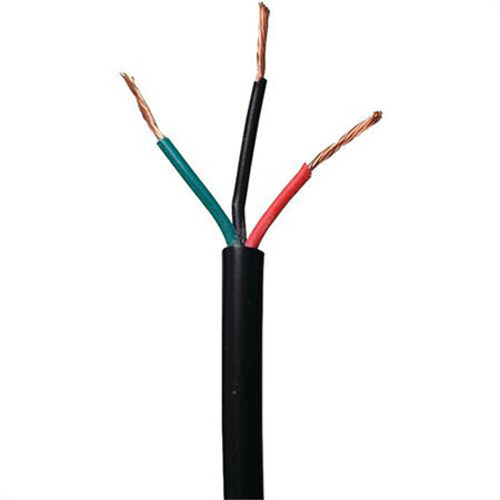 RCA Antenna Rotator Wire 22-gauge 3-Conductor - 75-ft - Black