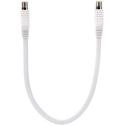 RCA 18-in (1.5-ft) Flat Coax Extension Cable for Window/Door Feedthrough with Female Connectors - White