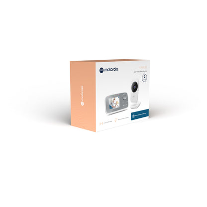 Motorola VM482 Video Baby Monitor with 2.4" LCD Screen - White & Grey