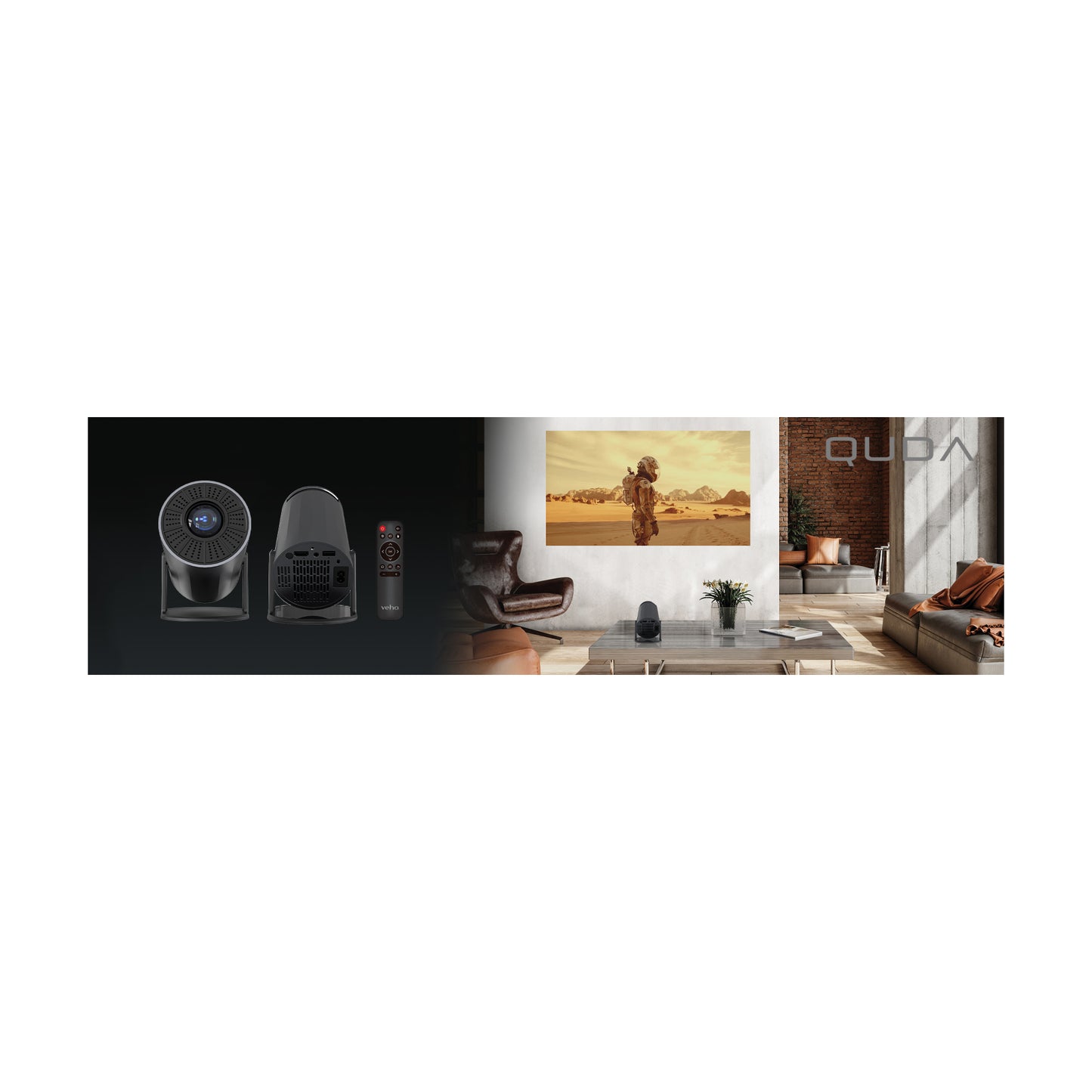 Veho HD Projector with Built-In Android and Mirroring