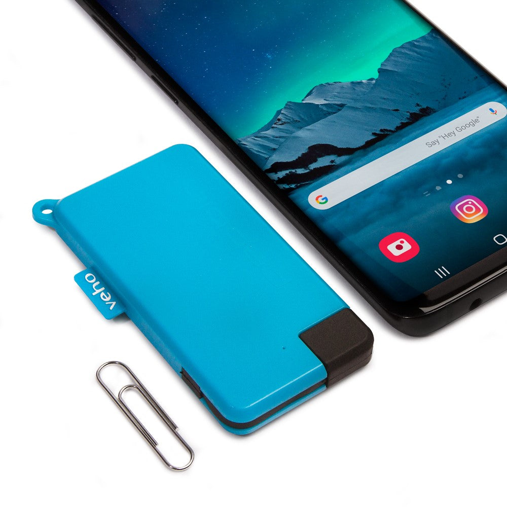 Veho Pokket 1000-mah Keyring Sized Power Bank - Blue