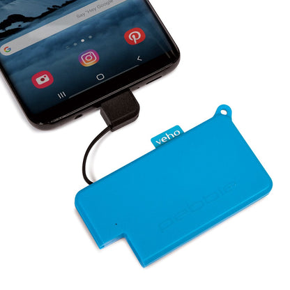 Veho Pokket 1000-mah Keyring Sized Power Bank - Blue