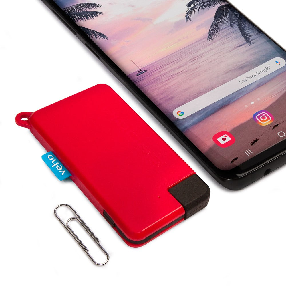 Veho Pokket 1000-mah Keyring Sized Power Bank - Red