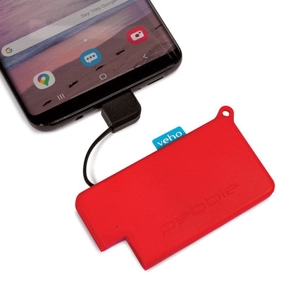 Veho Pokket 1000-mah Keyring Sized Power Bank - Red