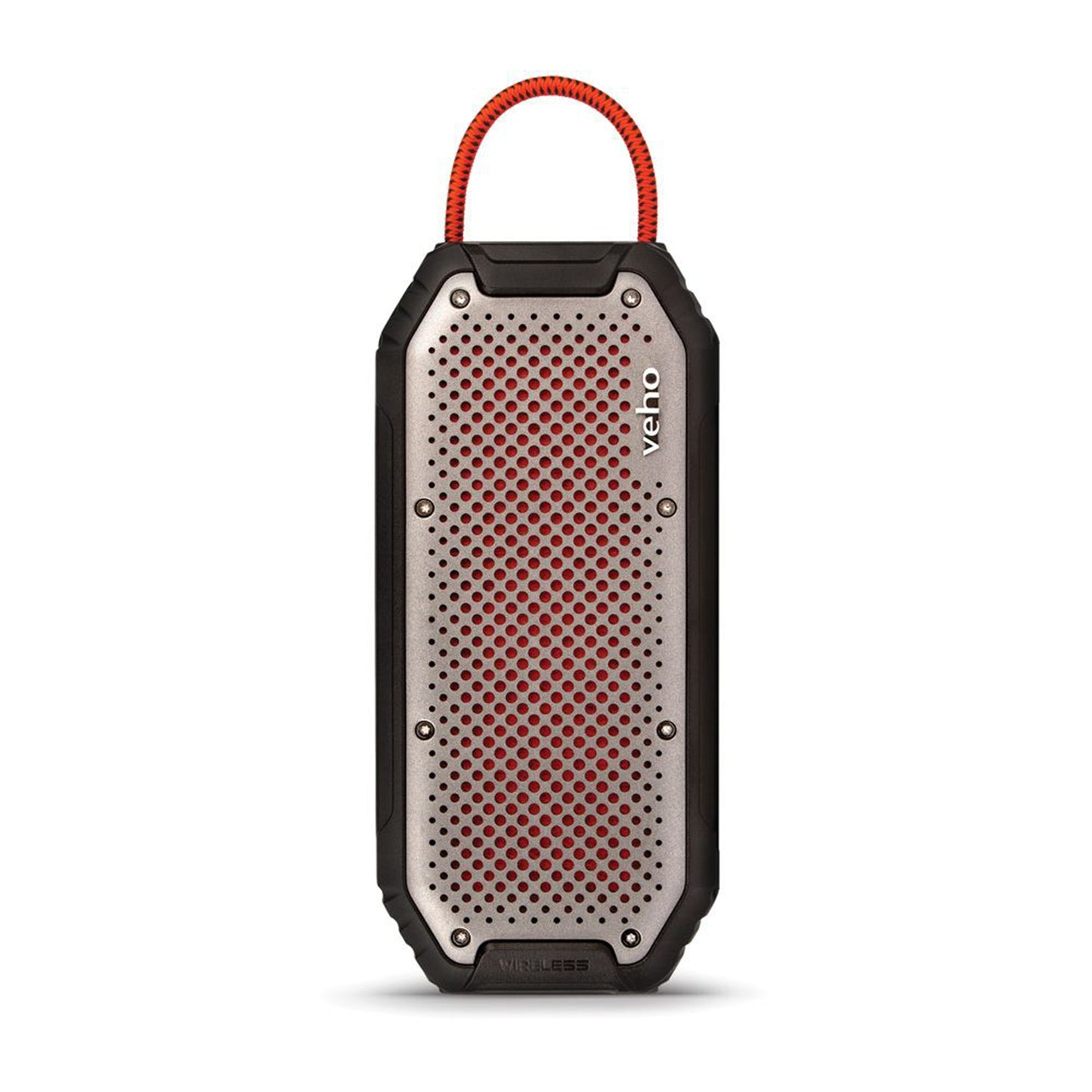 Veho MX-1 Water Resistant Rugged Wireless Bluetooth Speaker with Built-in Power Bank - Grey