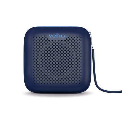 Veho MZ4 Bluetooth Wireless Speaker with Built-in Mic and TWS - Blue