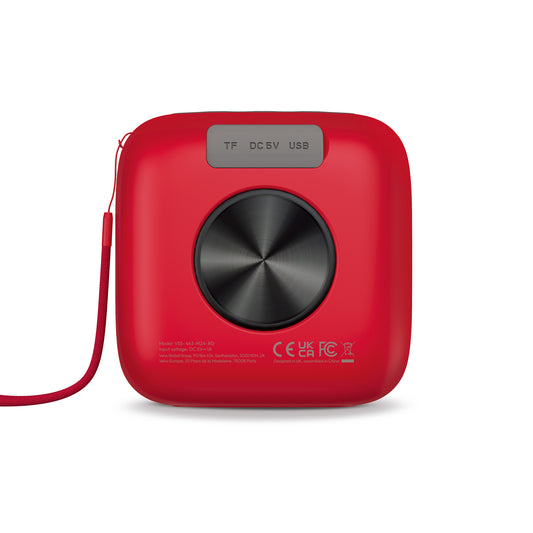 Veho MZ4 Bluetooth Wireless Speaker with Built-in Mic and TWS - Red
