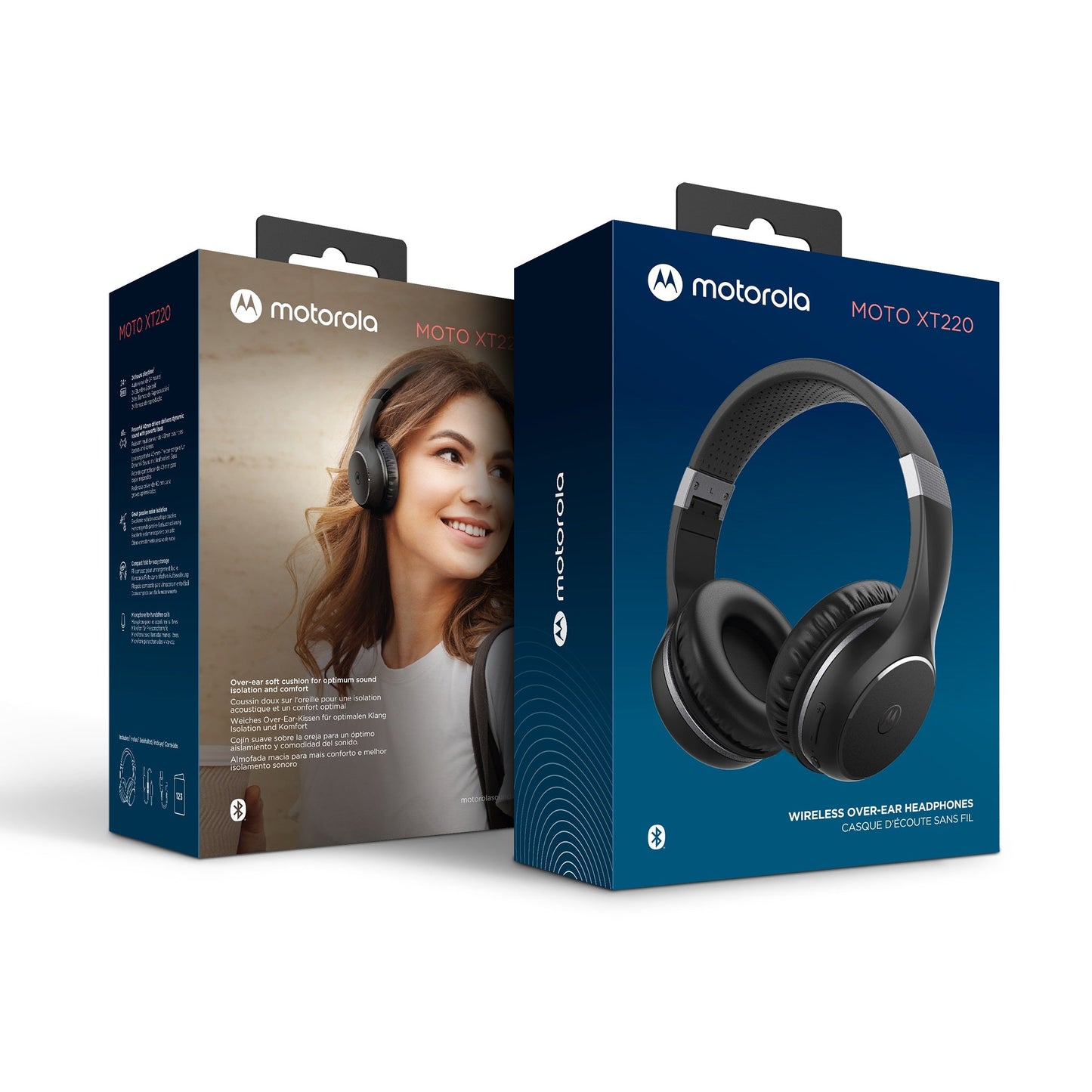 Motorola XT220 Wireless Bluetooth Headphones - Black