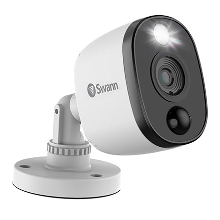 Swann 1080p PIR Outdoor Add On Bullet Security Camera with Warning Light Sensor - White